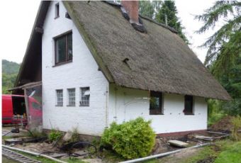 Erschütterungsfrei gegründetes und angehobenes Ferienhaus