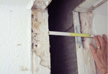 Dehnfuge im 4. OG vor der Hebung